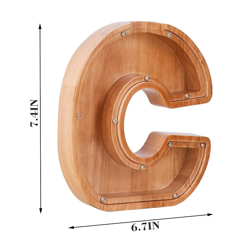 Splashgud™ Wooden Piggy Bank