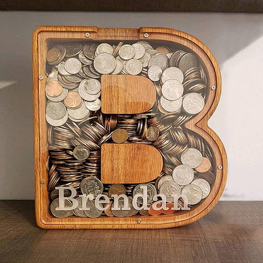 Splashgud™ Wooden Piggy Bank